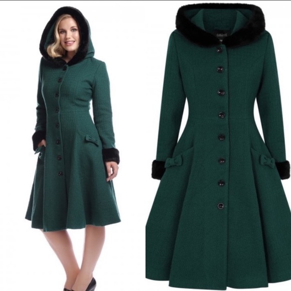 modcloth green coat